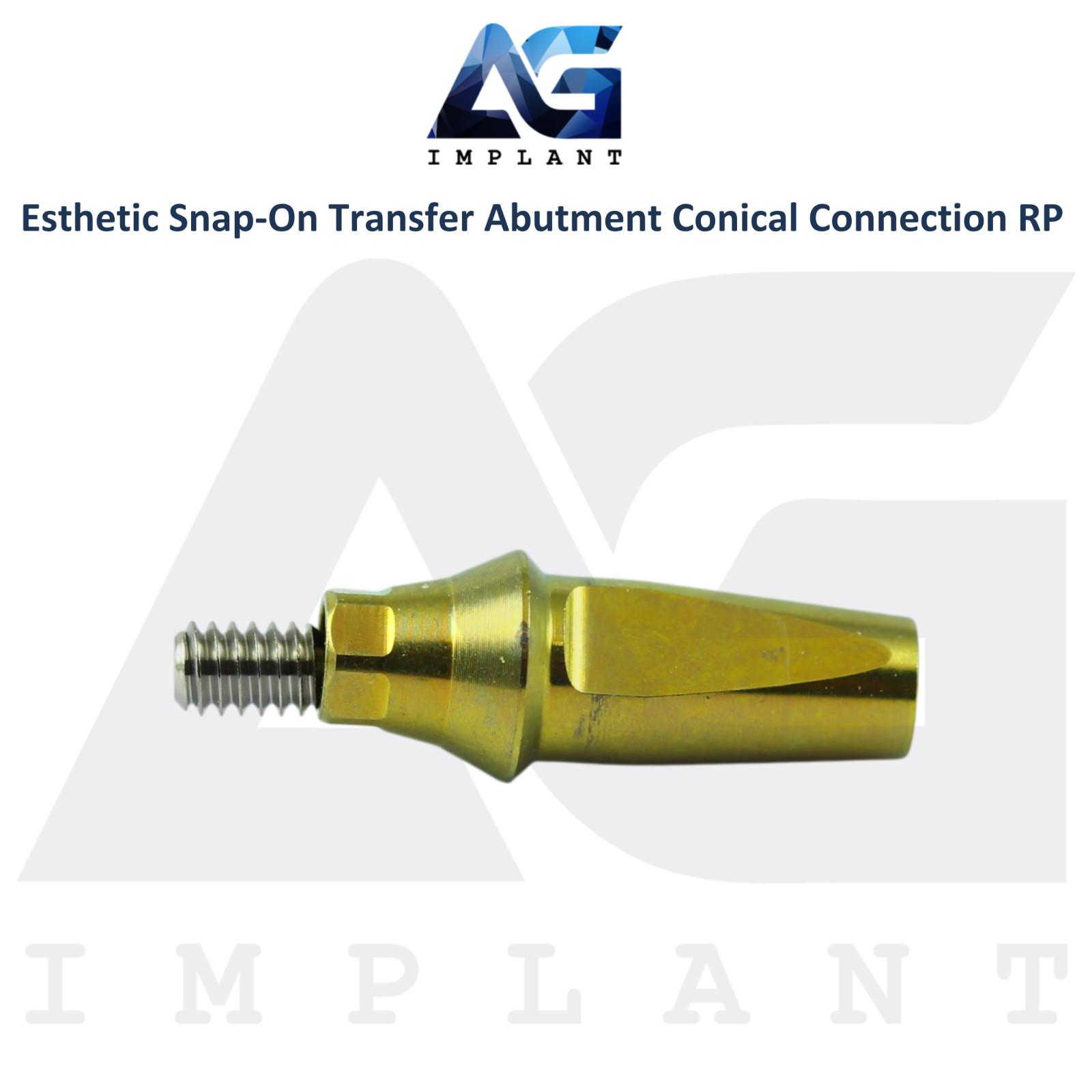 Dental Titanium Snap-On Transfer Prosthetic Conical Hex System RP 2.65mm
