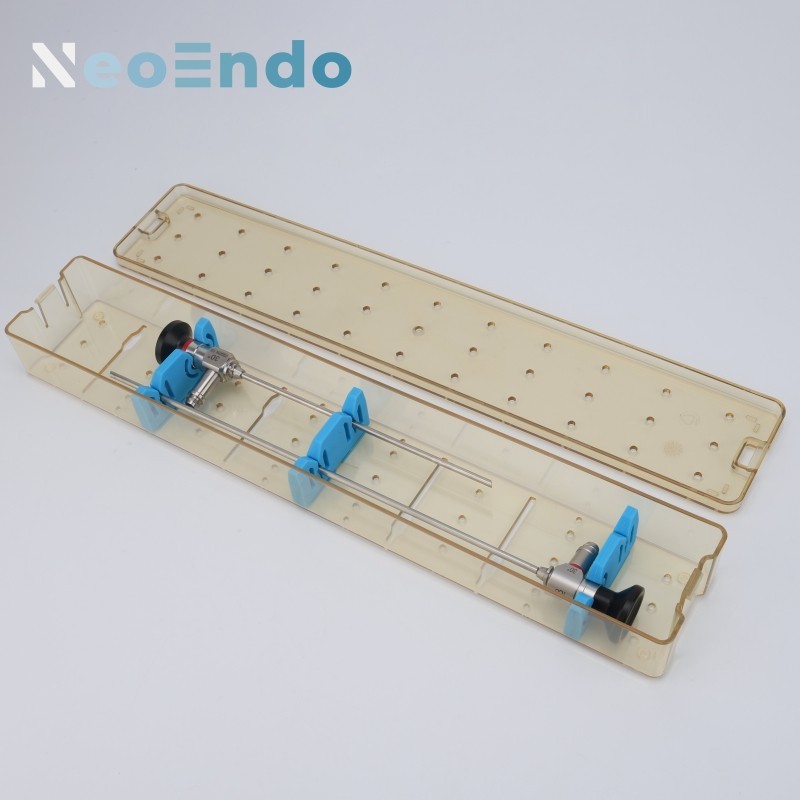 Rigid Endoscope Plastic Sterilization Box With Lid, PPSU Sterilizing Case