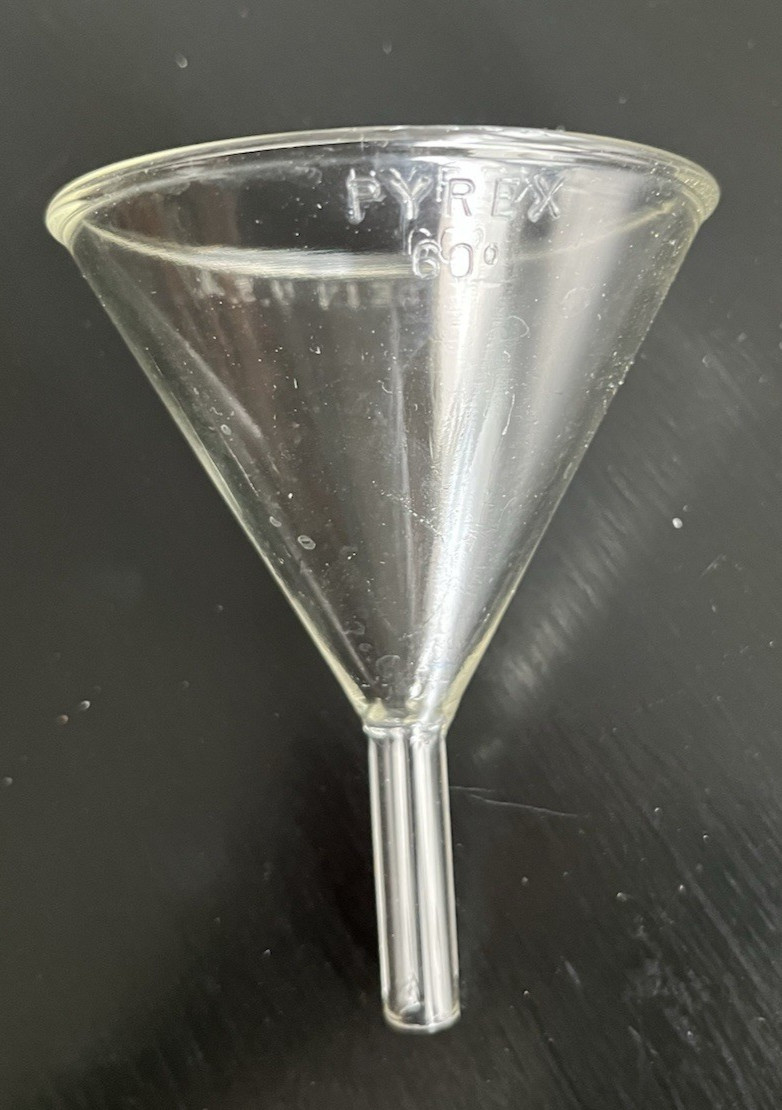 Vintage Pyrex Glass Funnel 60 Degree Made in the USA