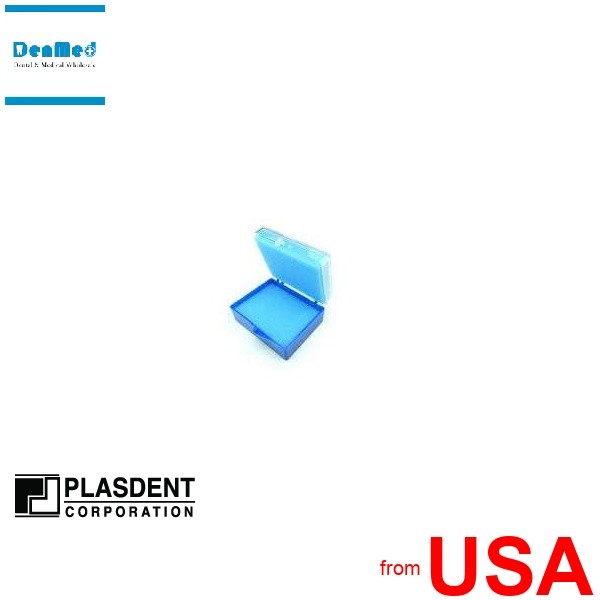 PLASDENT BLUE & CLEAR Top #2 2in C&B Rigid Box With-FOAM- #202CBXF-2 100p 100689