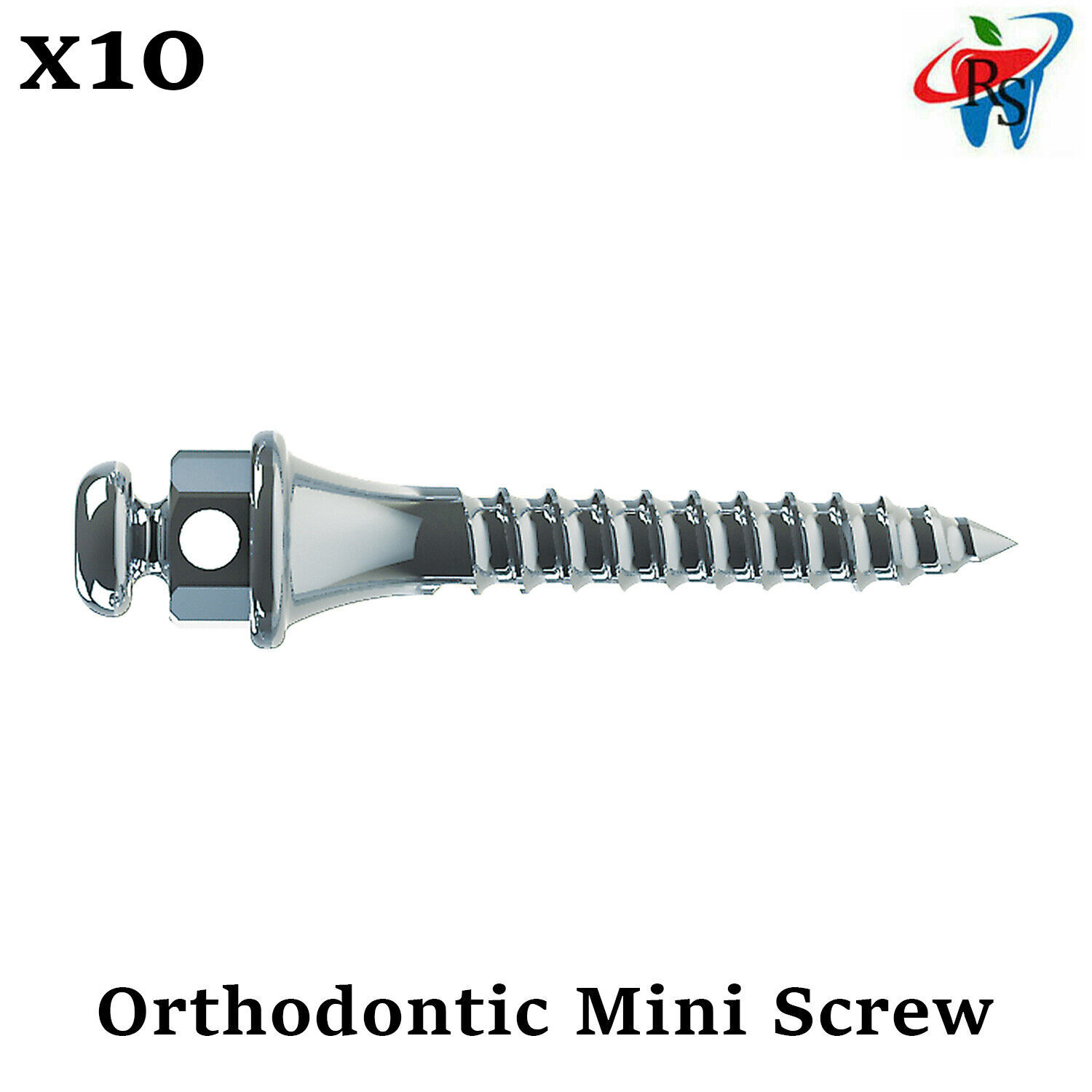 10x Dental Orthodontic TAD Mini Screw Fixture Absolute Anchorage Ø1.5mm