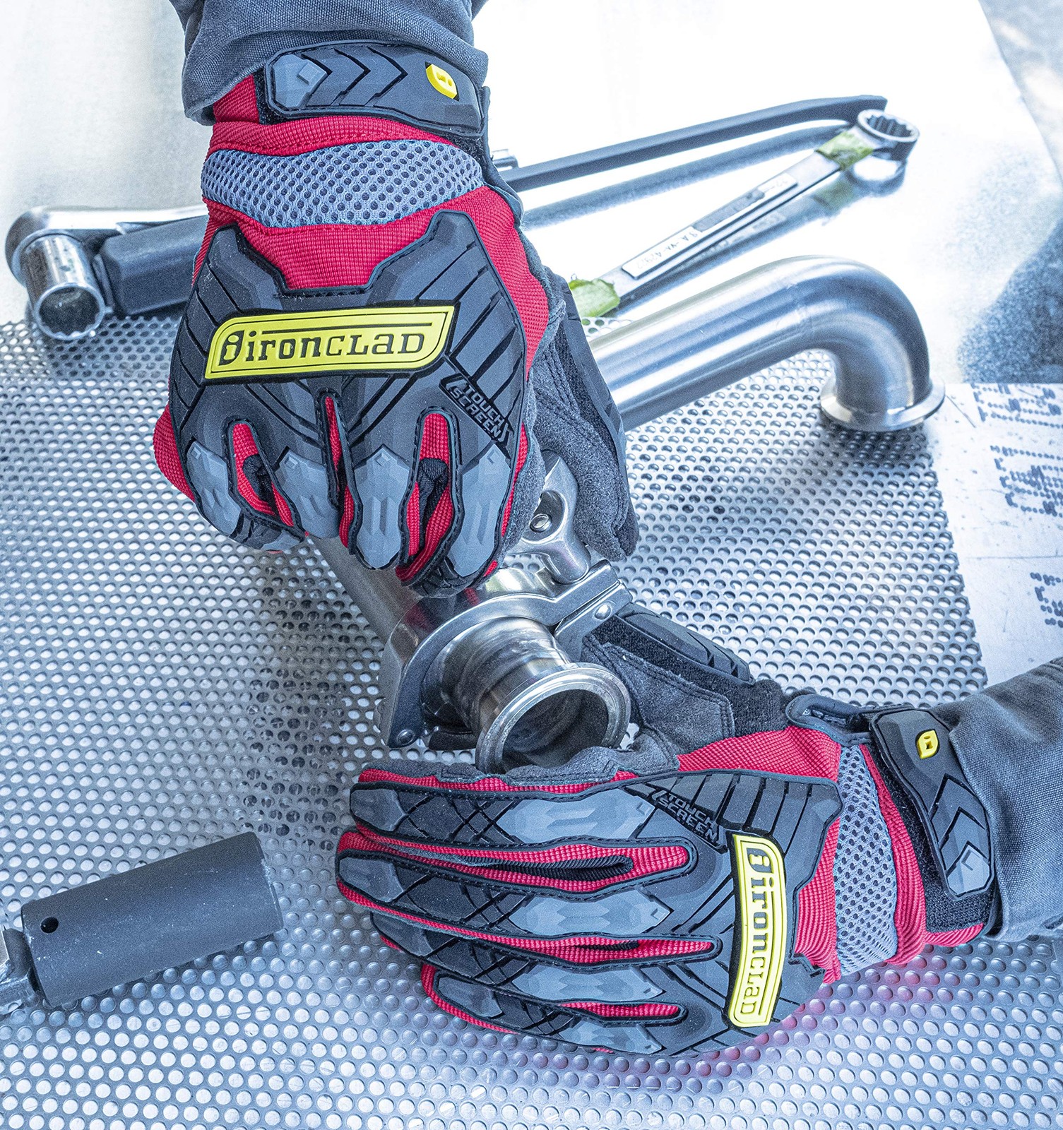 Ironclad Command Impact 360 Cut A6 Work Gloves Touch Screen Gloves Conductive