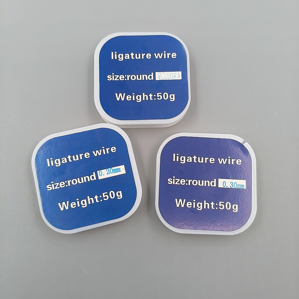 50g Dental Medical Wire Line 0.2/0.25/0.3mm 50g Plastic And Stainless Steel Roll