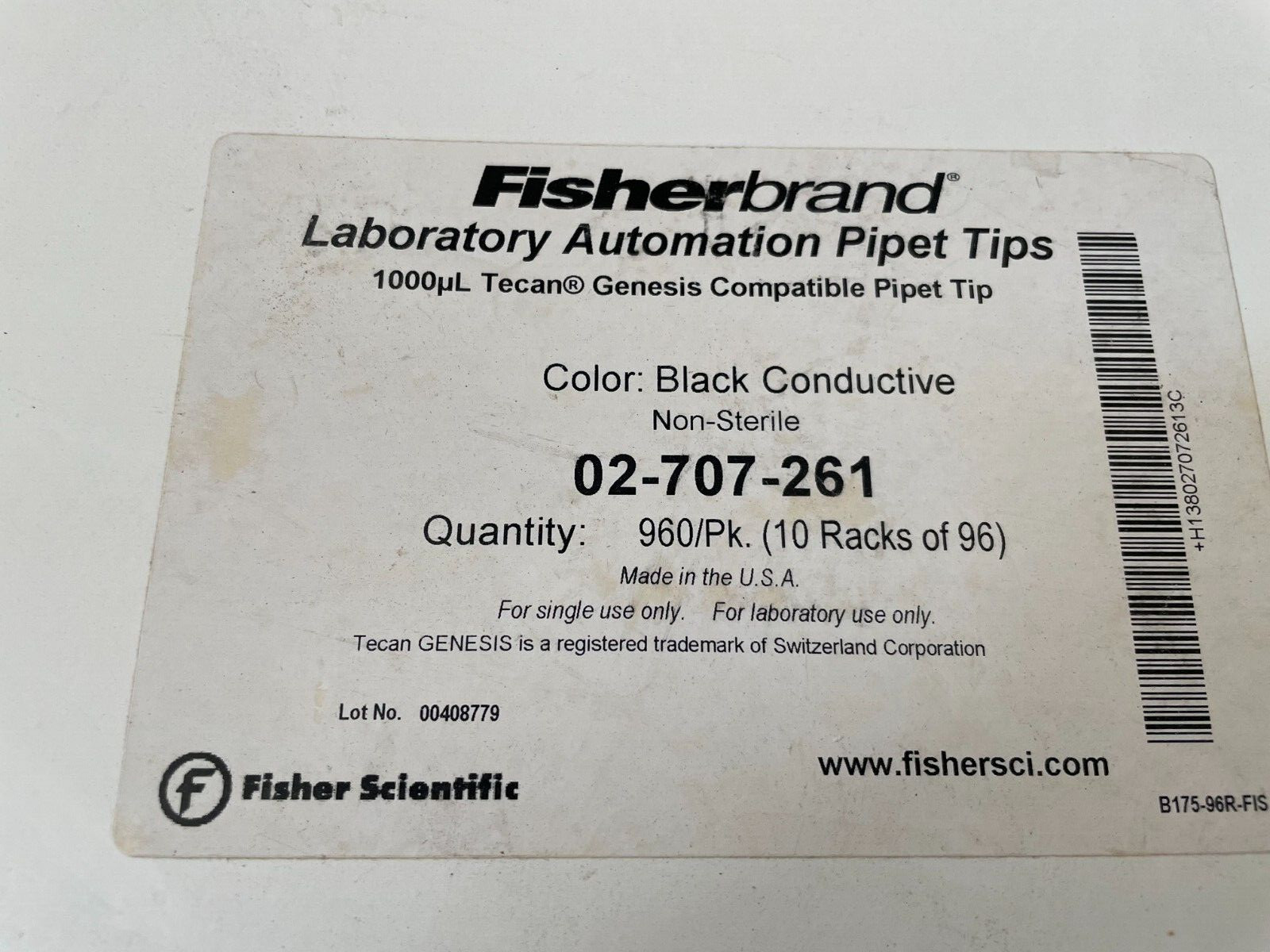 Tecan Genesis compatible Pipette Tips tip 1000ul black conductive automation