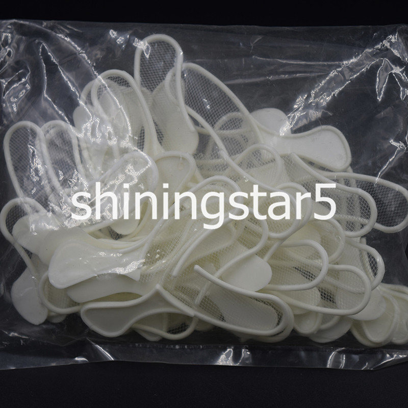 Dental Disposable Registration Impression Bite Triple Trays Sideless 50 Pcs/Bag