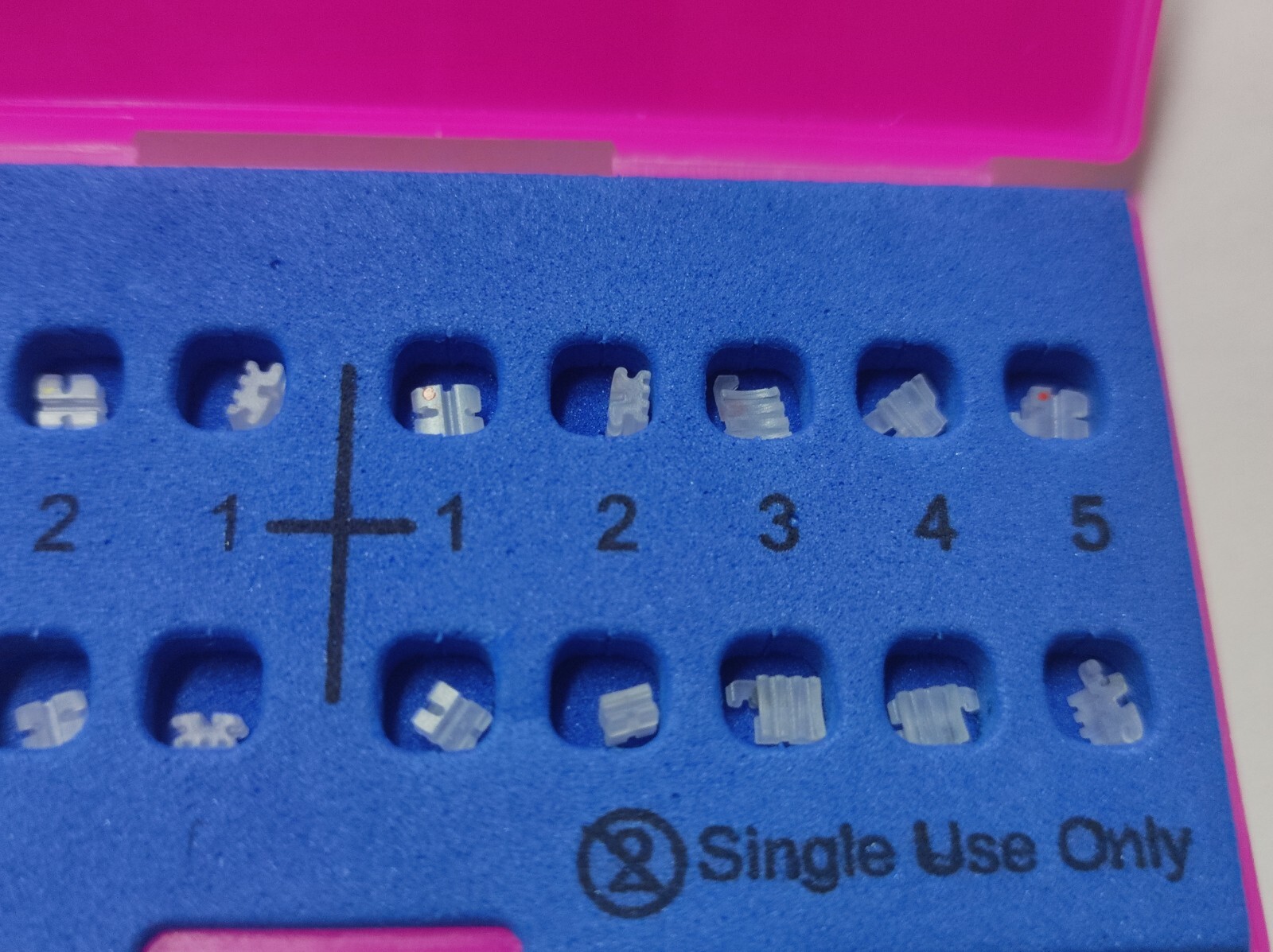 2 Packs Dental Brackets Ceramic Braces 022 Roth 345 Hooks 20pcs/set