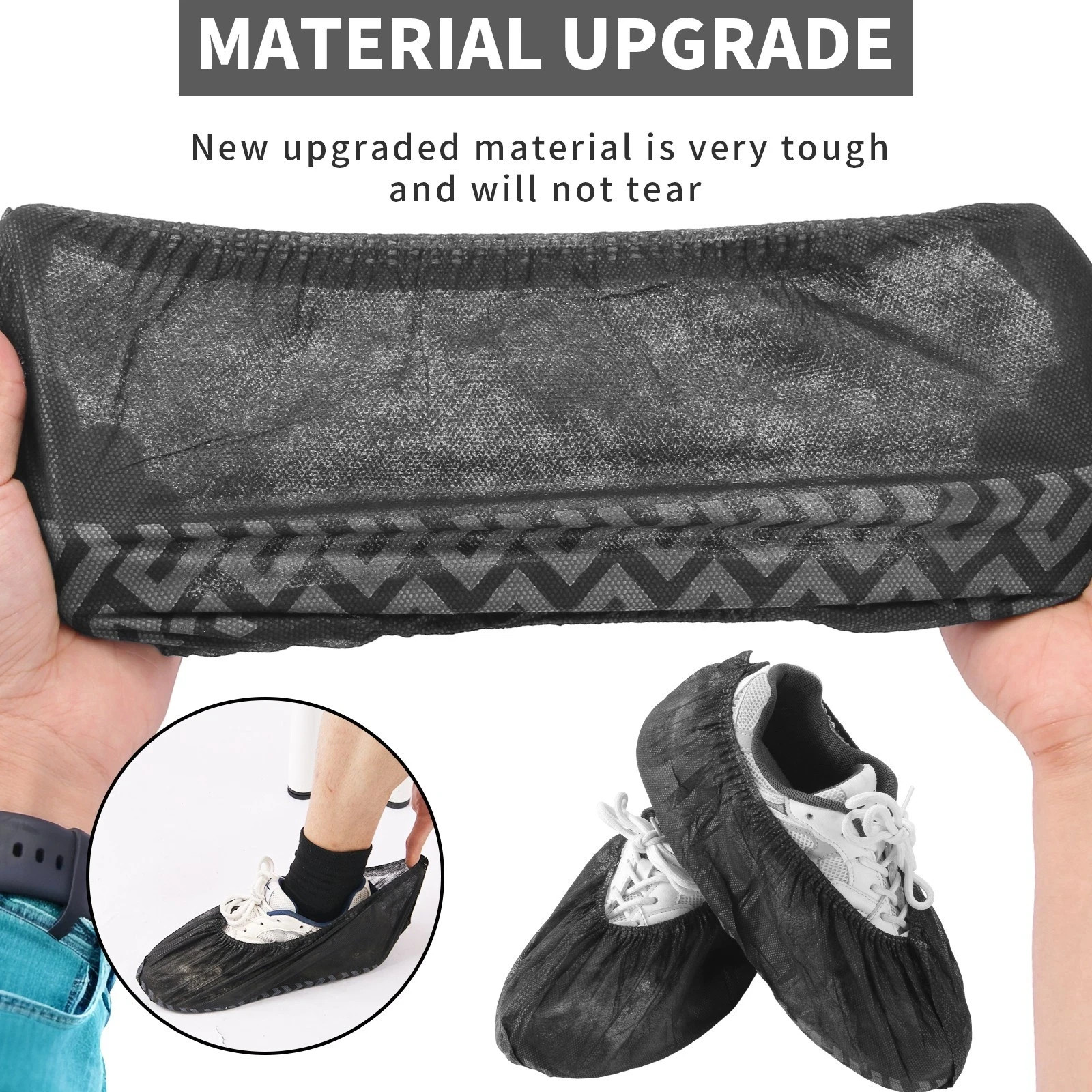 Disposable Shoe Covers 100PCS Non Slip Indoor Outdoor Boot Protectors