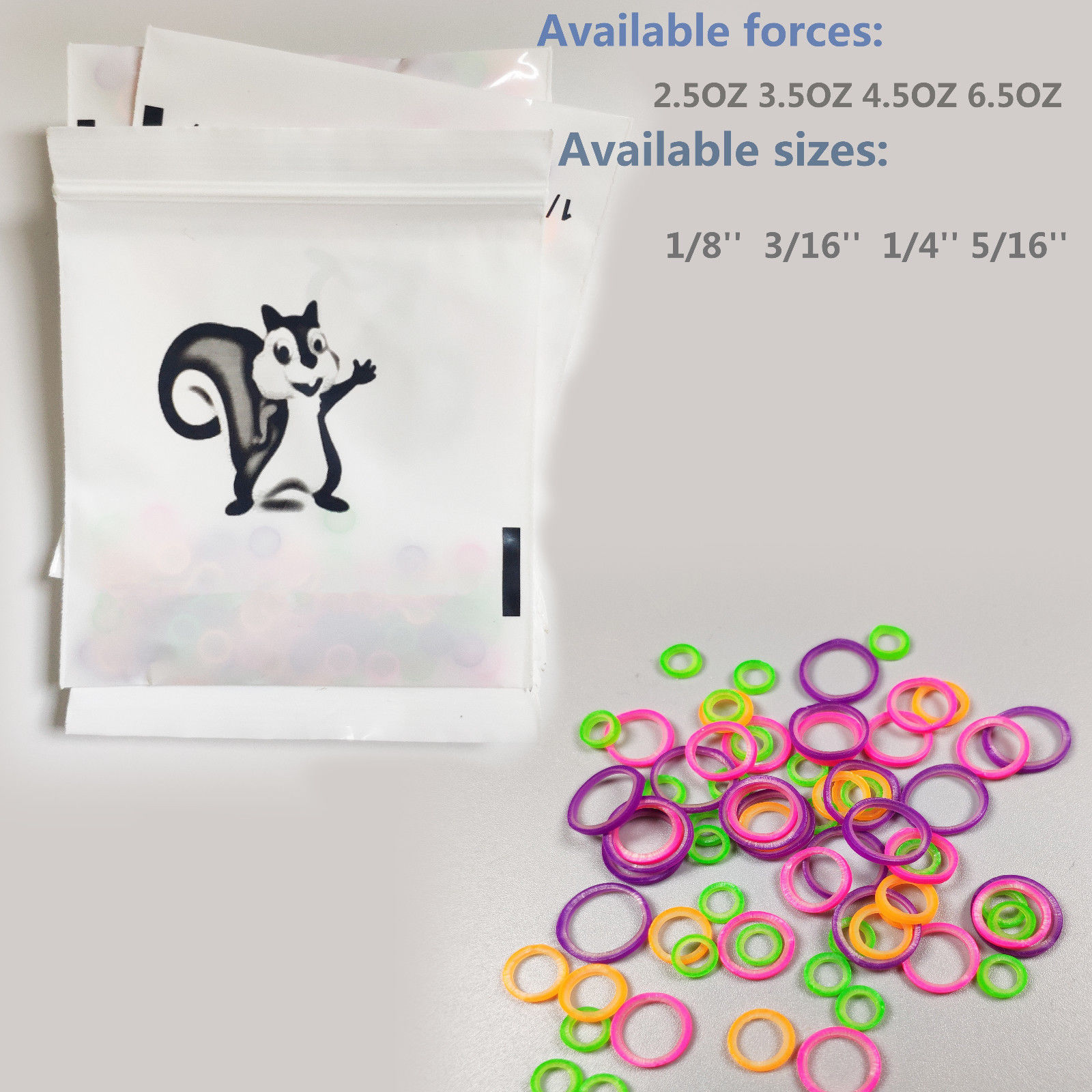 1000Pcs Dental Orthodontic Elastic 6.5OZ Rubber Bands Power Bracket Tie Colorful
