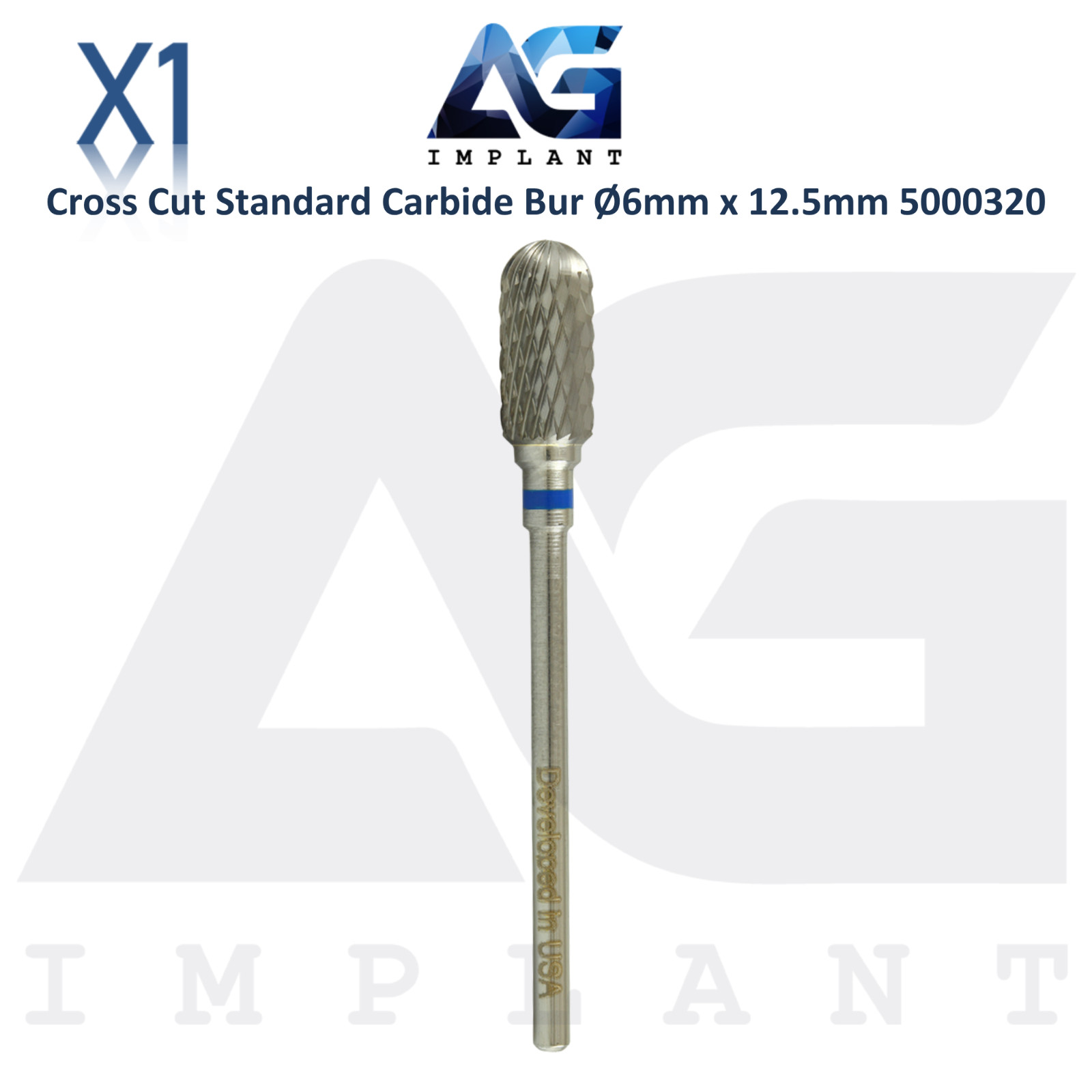 Dental Wilson Cross Cut Barrel Standard Bur Ø6.0×12.5mm Tungsten Carbide 5000320