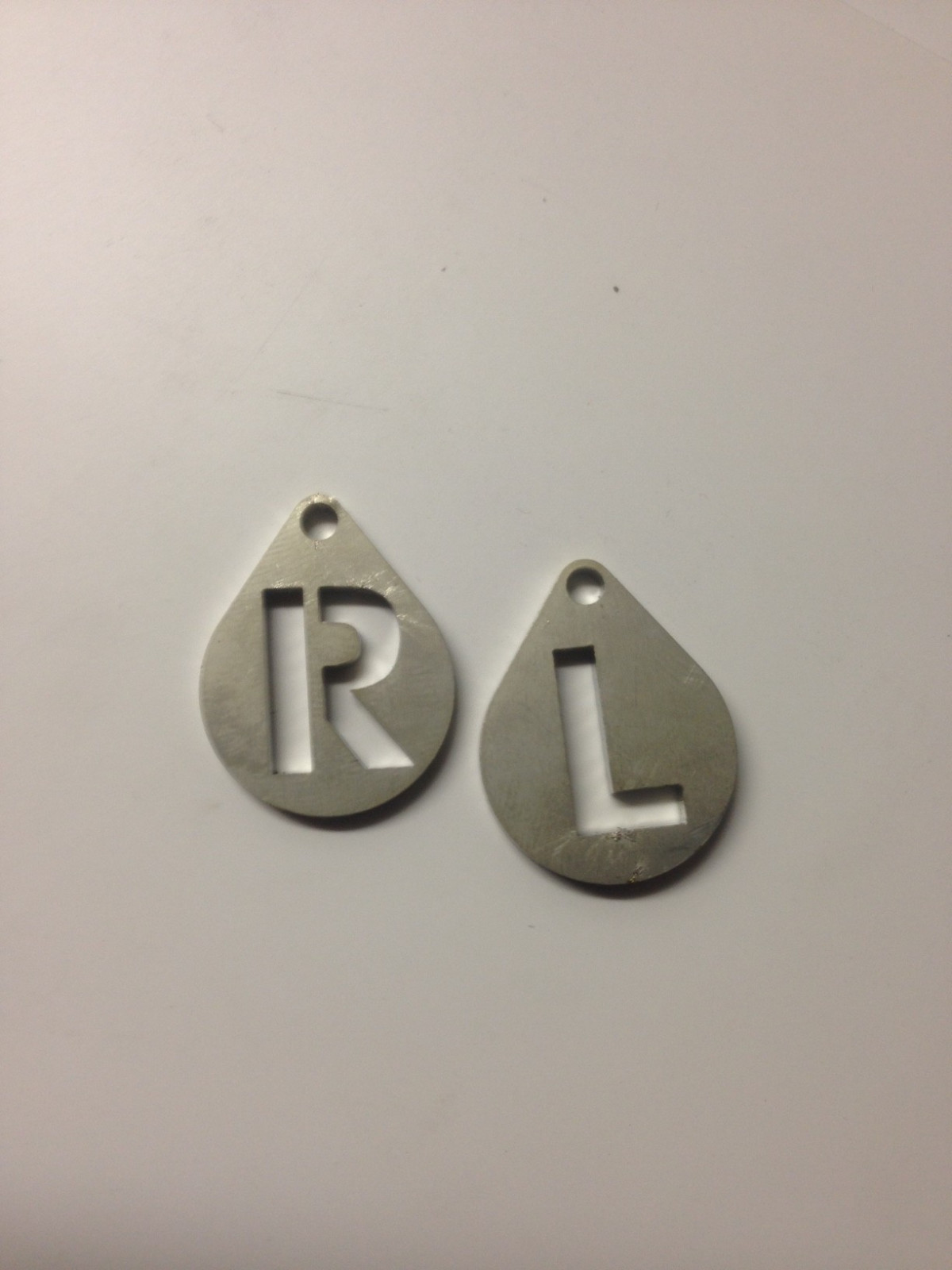 2 Xray Markers «L&R» for «PA and AP» Use Premium Stainless Steel Laser Cut