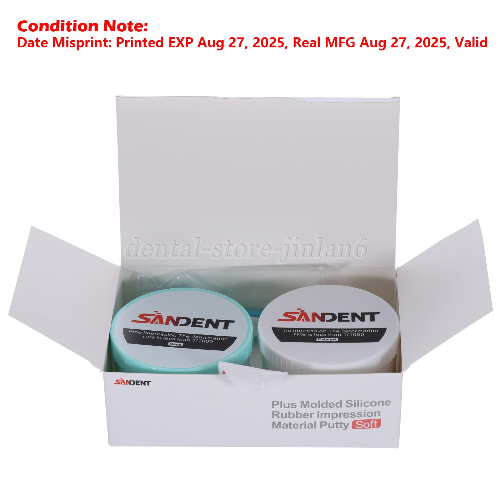 Dental Putty Fast Set PVS VPS Impression Material Silicon Base+Catalystst SA