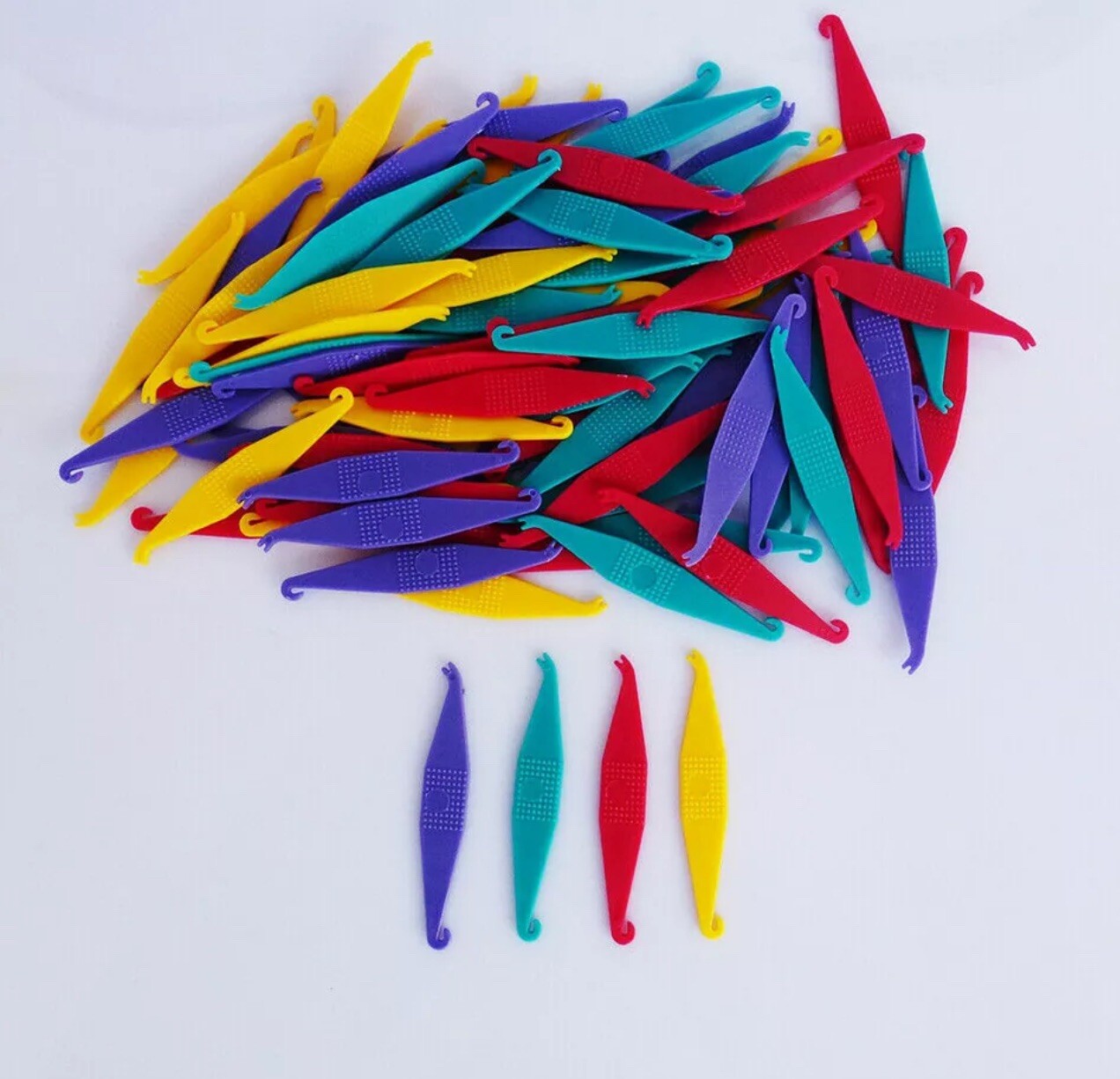 Dental Disposable Elastic Placer Hook Ortho For Braces Elastic Rubber Band 100pc