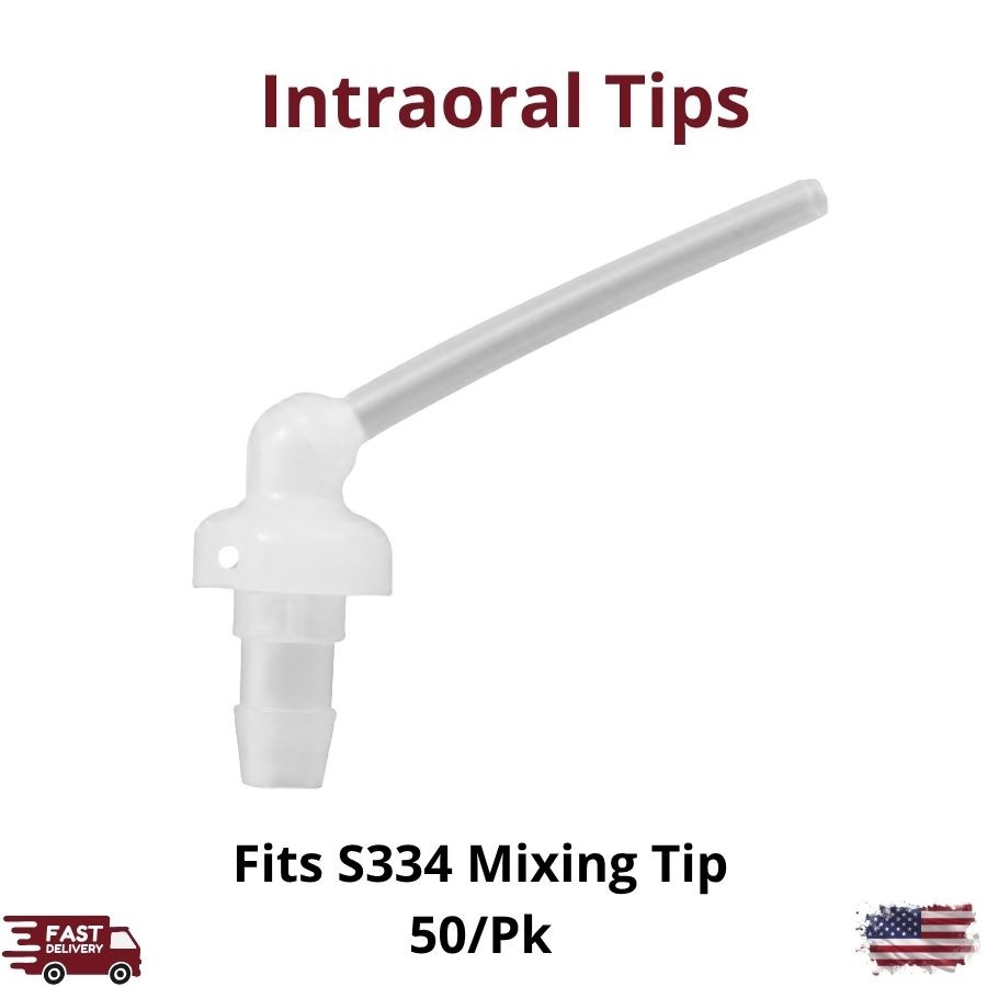 50/ Bag Intra-Oral Tips S334 Mixing Fit HyperFIL Absolute Dentin Materials White