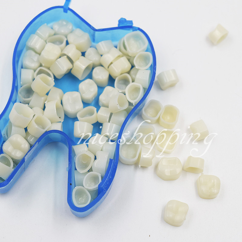 Temporary Crowns Posteriors Molar Resin Tooth Teeth Polycarbonate Caps Dental
