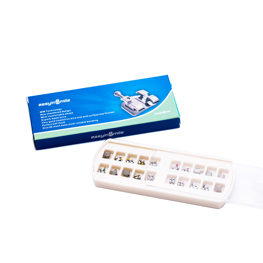 10Pks Orthodontic Bracket Mini Braces MBT/Roth 022 Dental Metal Braces 3/345Hook