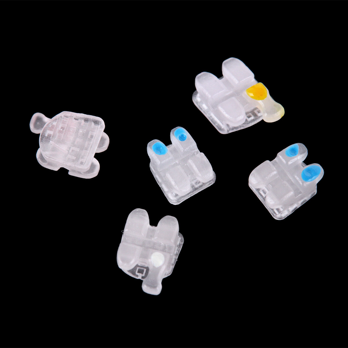 AZDENT Dental Orthodontic Ceramic Brackets Braces Roth.022 345 Hooks Marked