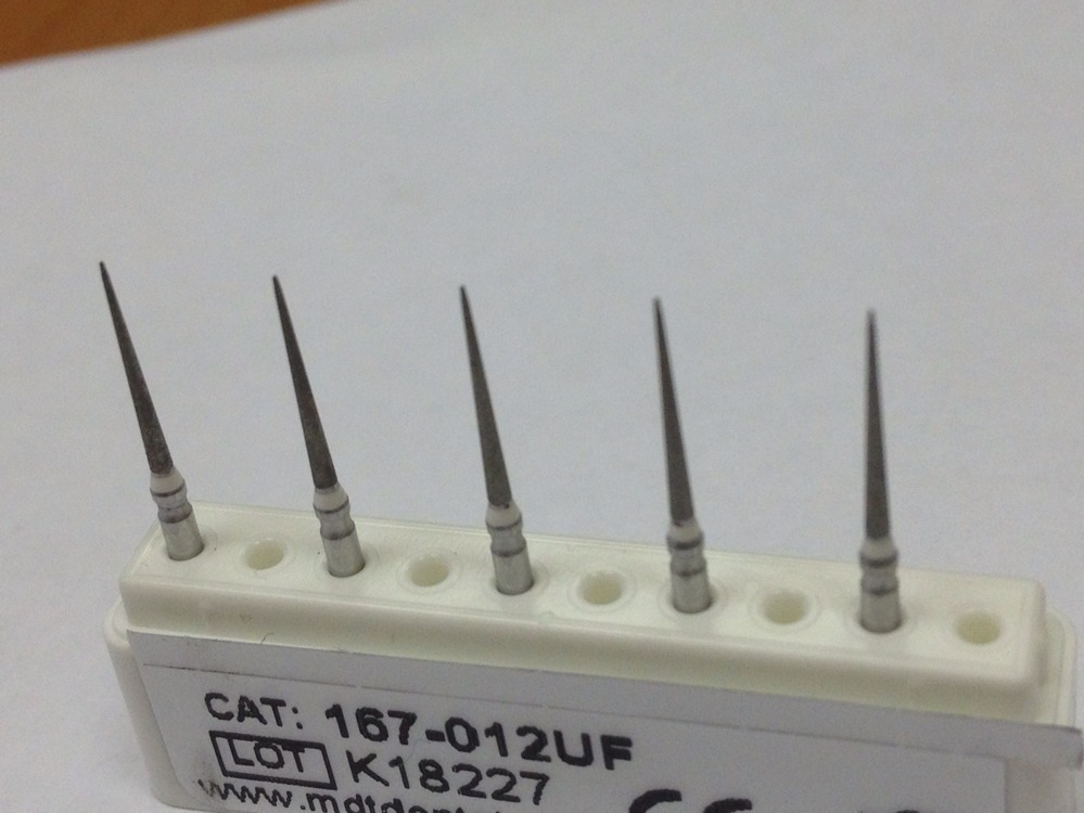 Ultra Fine Finishing Diamond Burr (20 Pc)Needle Shape 859-167-012UF