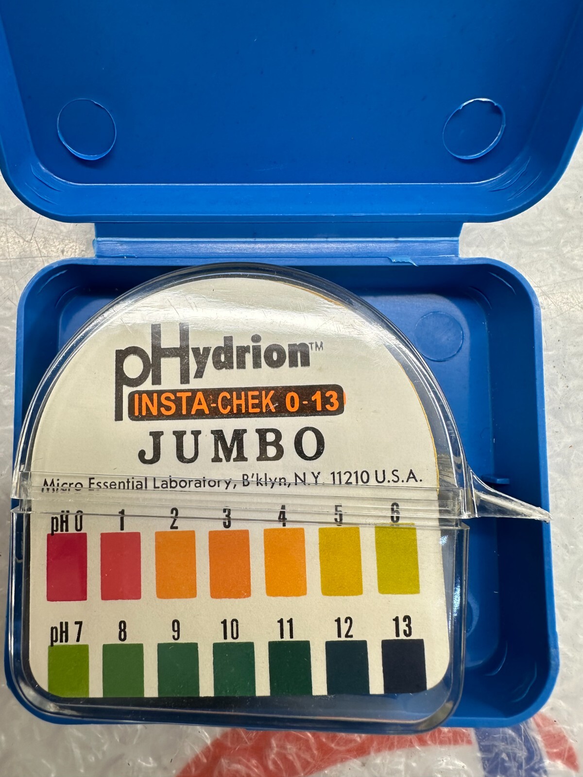 Ph test paper Phydrion Insta-chek 0-13 Jumbo