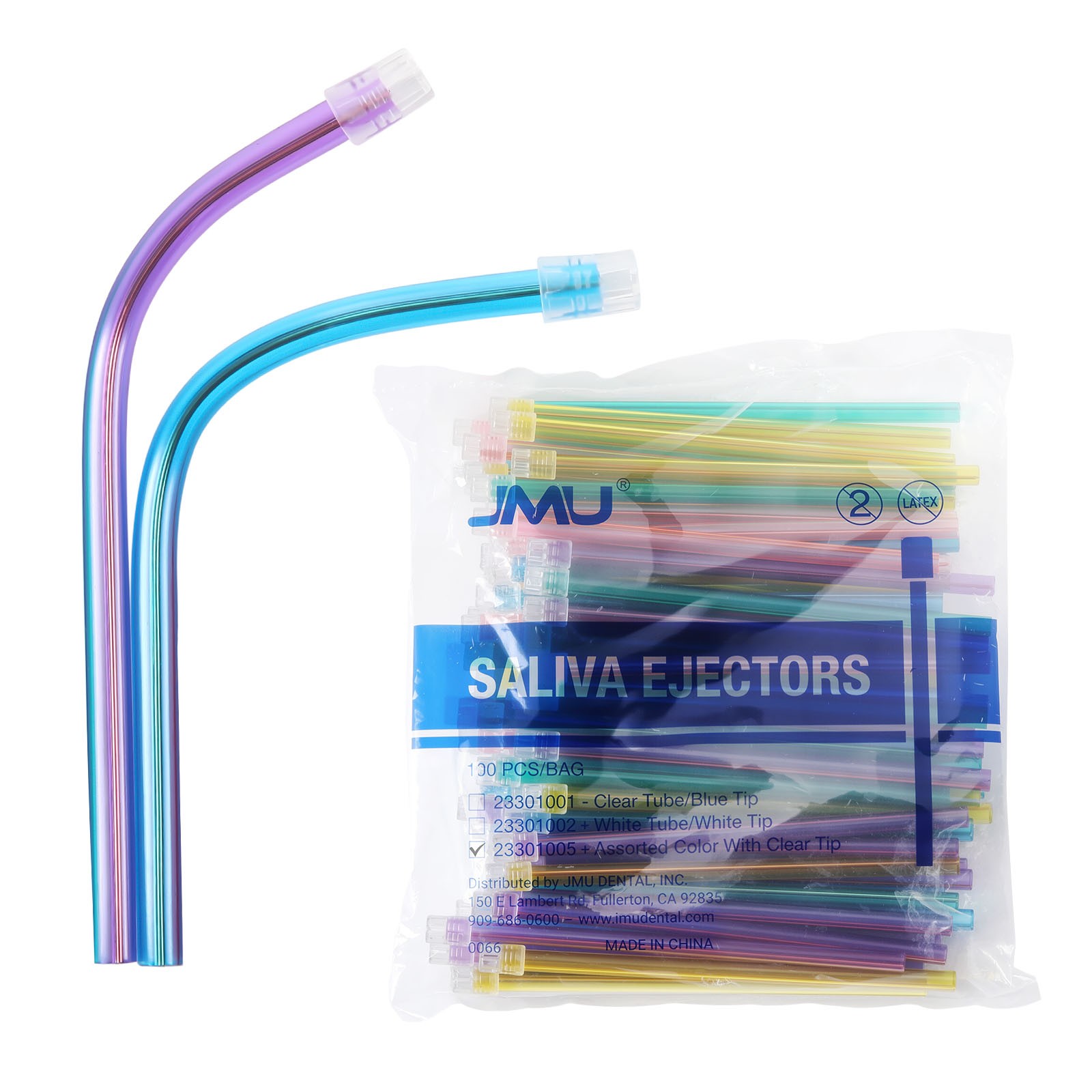 1000pcs Assorted Dental Saliva Ejectors Ejector Disposable Suction Tips Medical