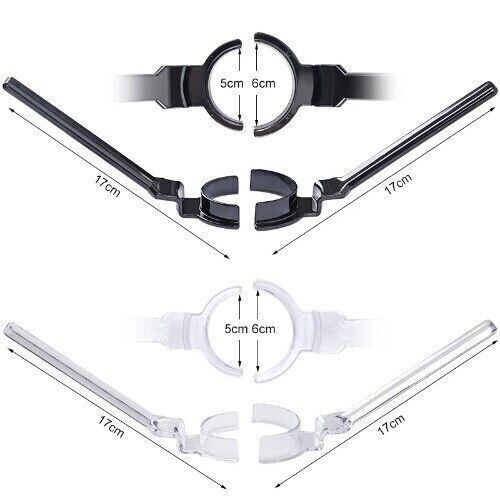 Dental Orthodontic Mouth Opener Lip Expander Upper/Lower Retractor Black 2 Size