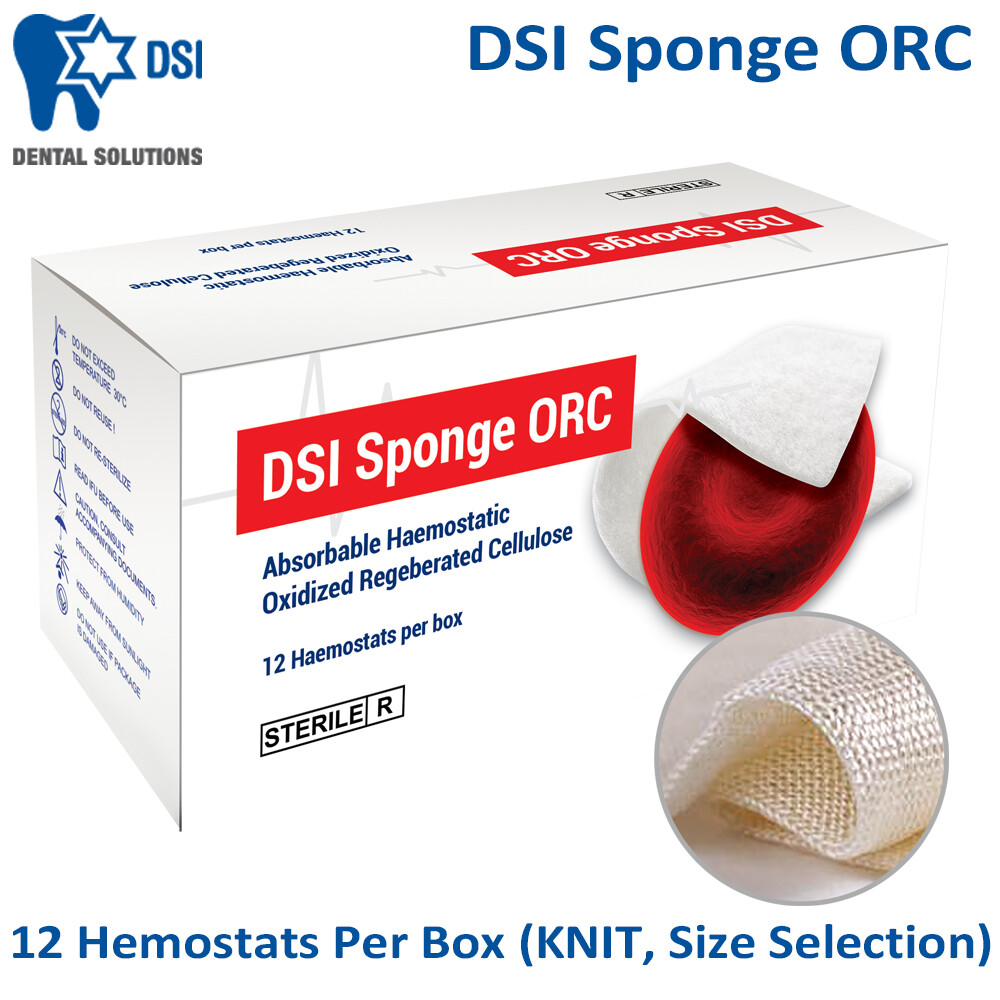 DSI ORC Dental Surg Absorbable Hemostatic Sponge KNIT Bleed Stop