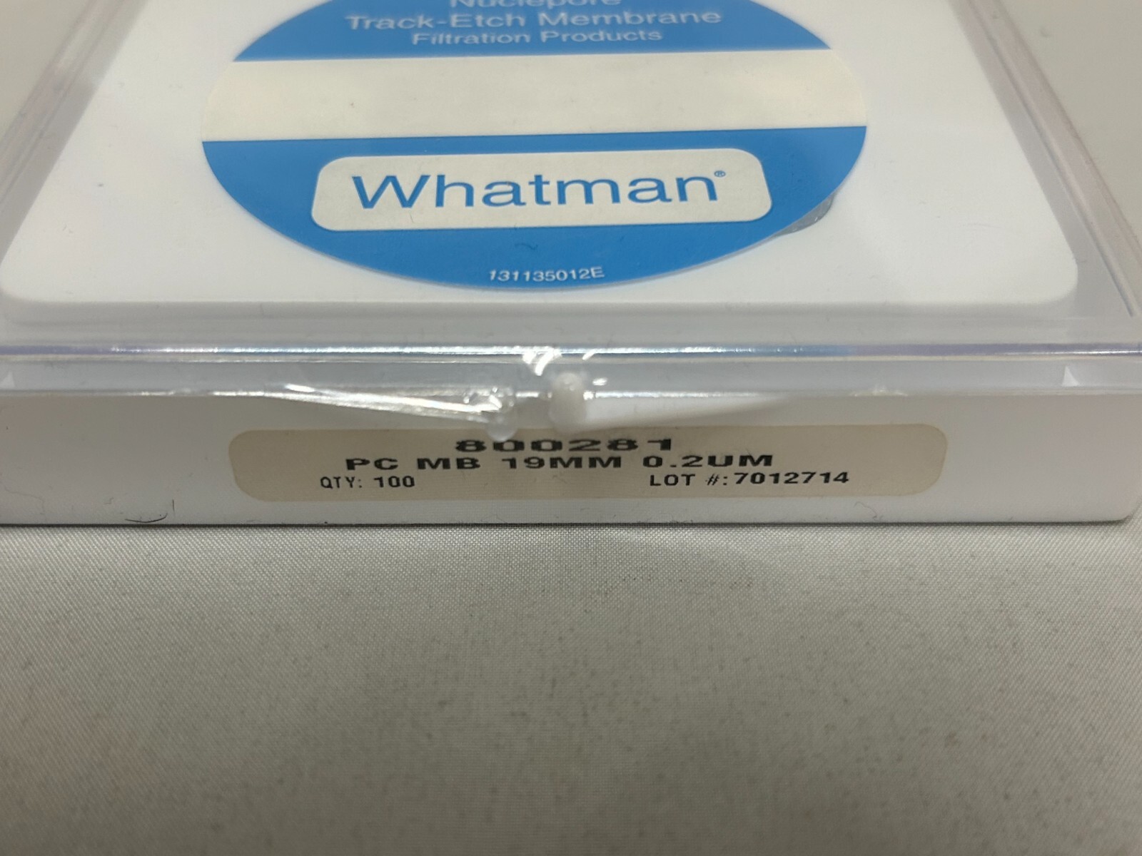 Whatman Nuclepore Track-Etched PC Membranes 0.2μm (1 box of 100 membranes)