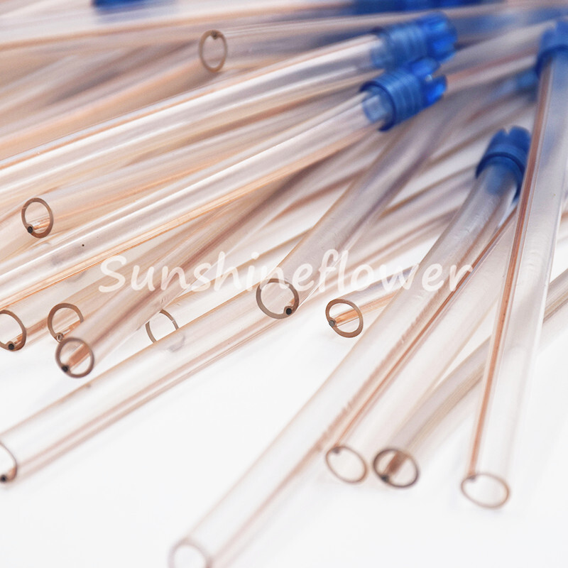 Dental Disposable Brown Blue Saliva Ejector Suction Tips Aspirator Nozzles 15cm