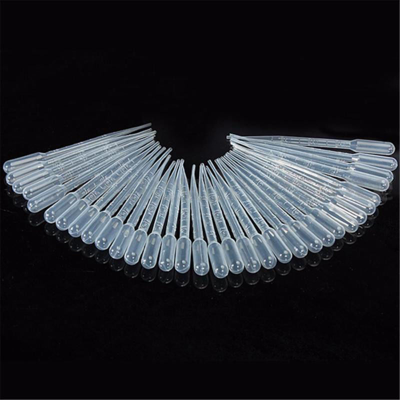 200PCS 3ML Disposable Plastic Eye Dropper Set Transfer Graduated Pipettes