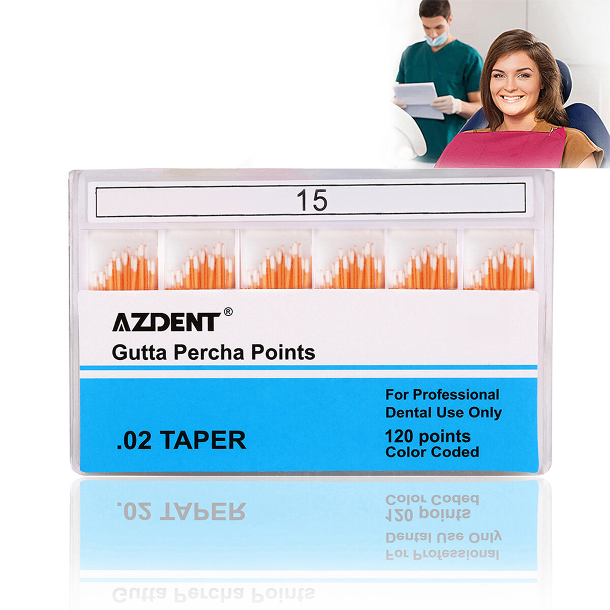 Dental Endo Root Canal Gutta Percha Points/Absorbent Paper Points 0.02/0.04/0.06