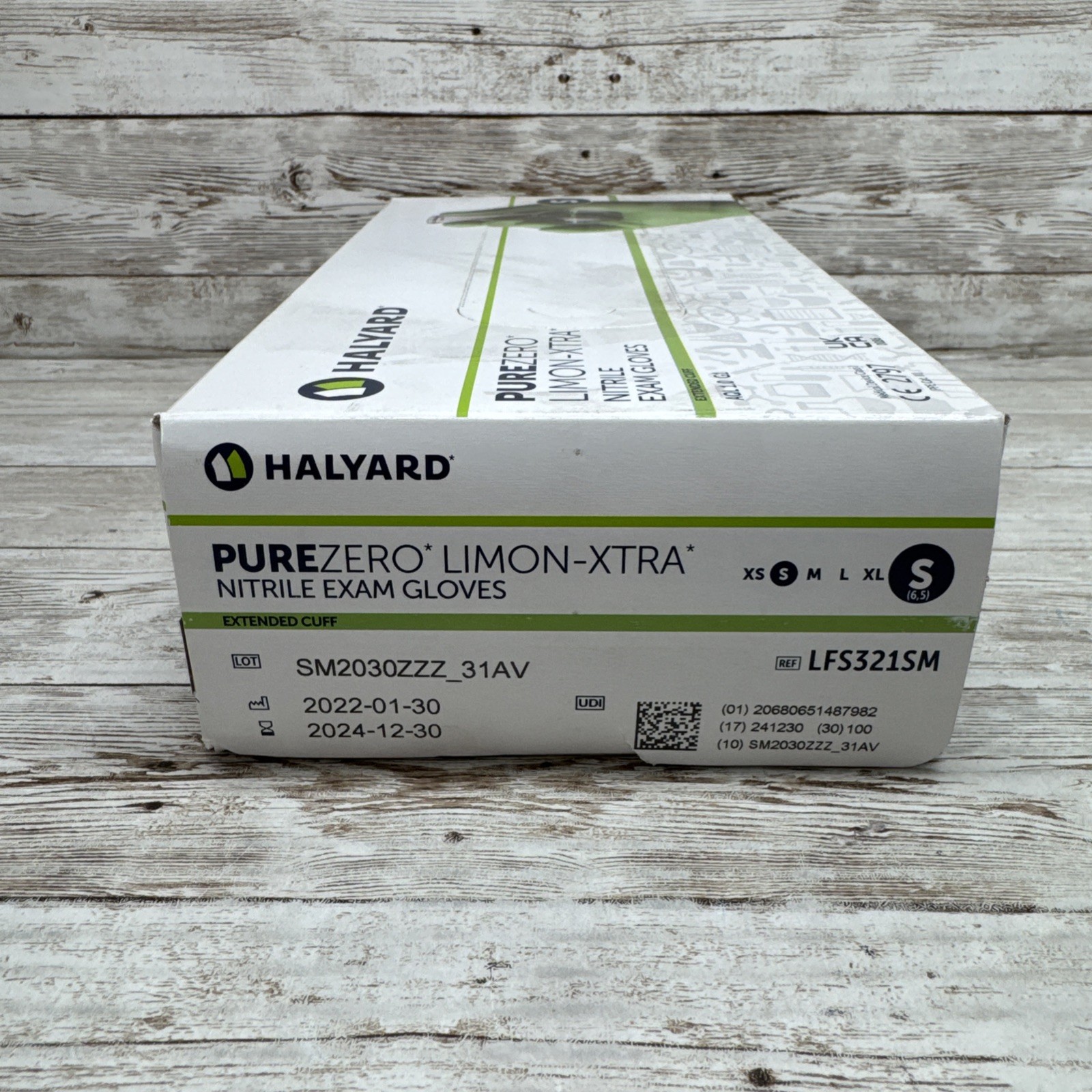 HALYARD PUREZERO LIMON-XTRA Nitrile Exam Gloves *2 Boxes* Size: SMALL *See Date*