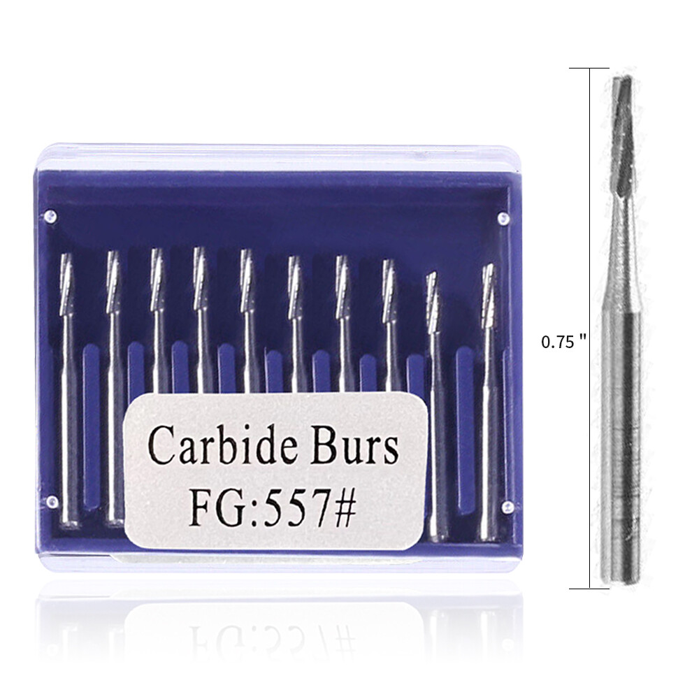 10pcs/1Pack Dental Tungsten Carbide Drill Burs FG Bur for High Handpiece 4types