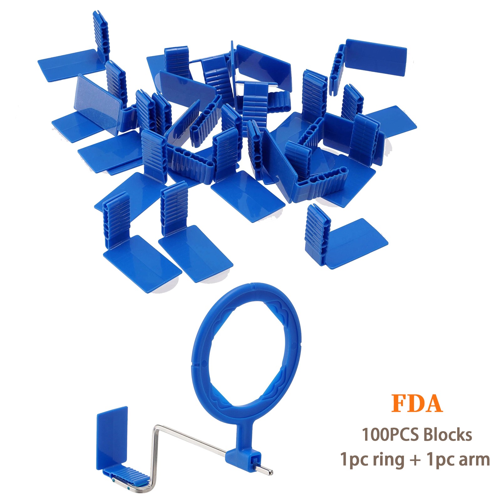 100 pcs Dental Sensor Holder Positioner Holder self-adhesive Anterior (Blue)