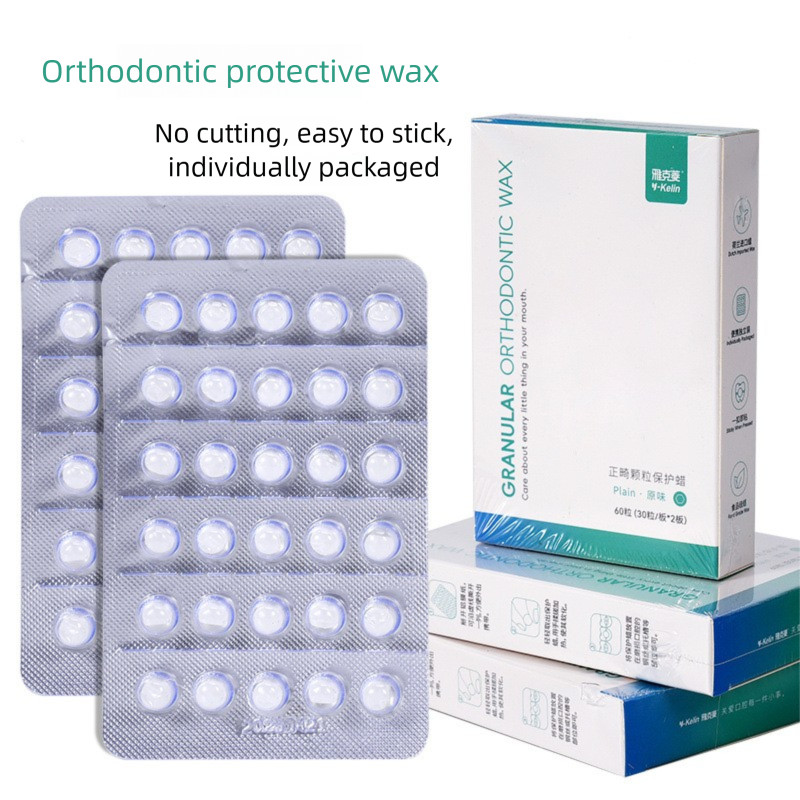 Orthodontic Wax for Braces – 60Pcs Individually Packed Granular Dental Relief Wa