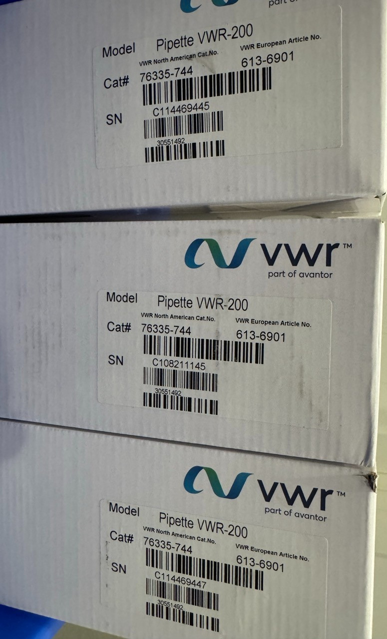 (18qty) VWR Ergonomic LTS Compatible Single Channel Pipettes Cat# 76335