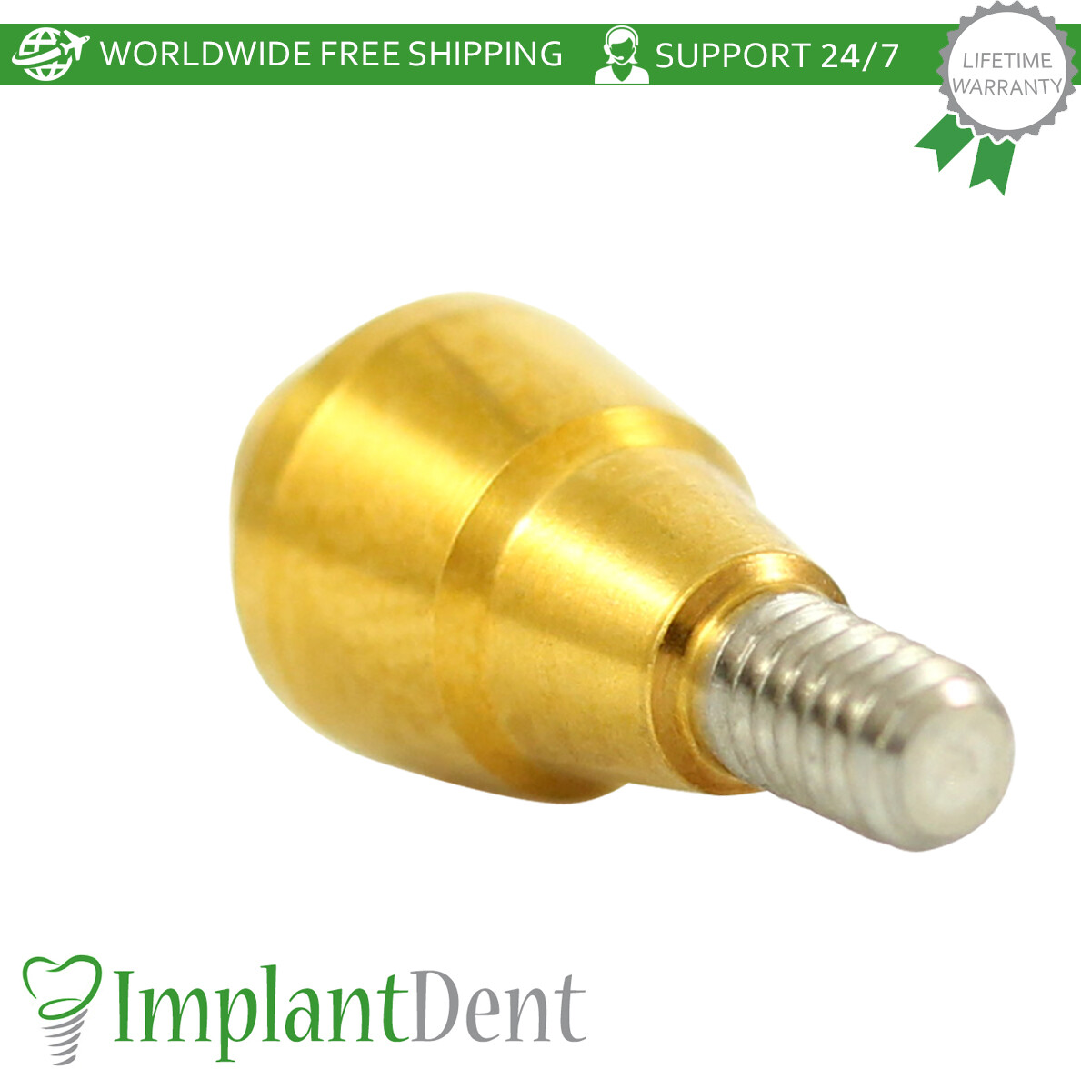 1x Dental Straight Multi Unit Titanium Sleeve Set Regular Platform Hex 2.65mm