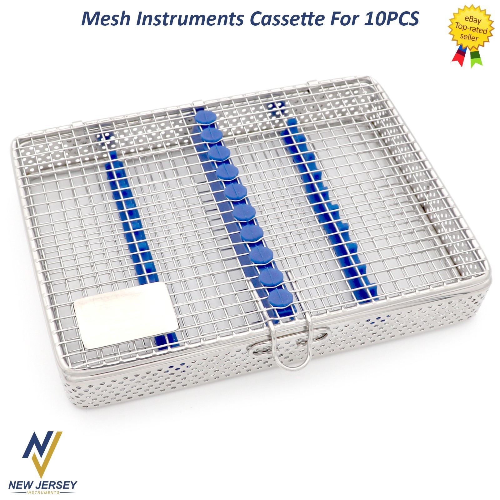 Dental Mash Tray 10 Pieces Instruments Sterilization Autoclave Cassette Dentist