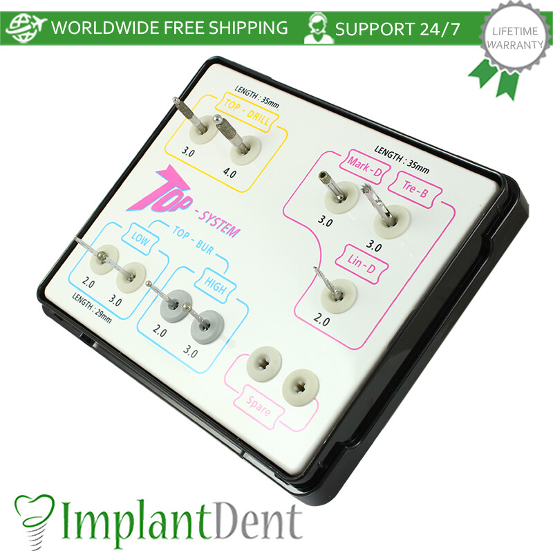 Dental TOP System Osteotome Kit Plastic Stainless Steel Dentistry Tool