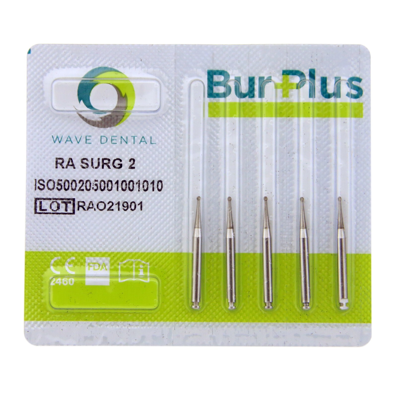 Wave Dental Carbide Round Burs Surgical Length Latch Bur Low Speed LA RA 2 4 6 5