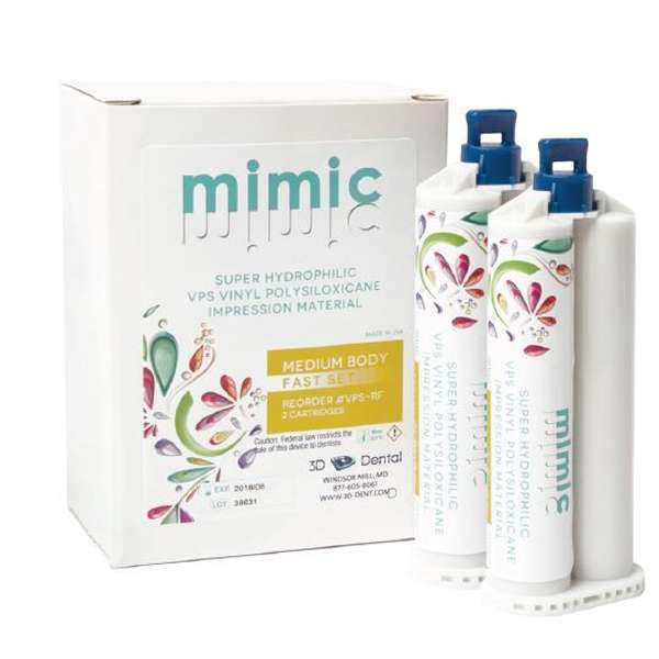 Mimic Light Body, Fast Set VPS Impression Material, 2 – 50 ml cartridges