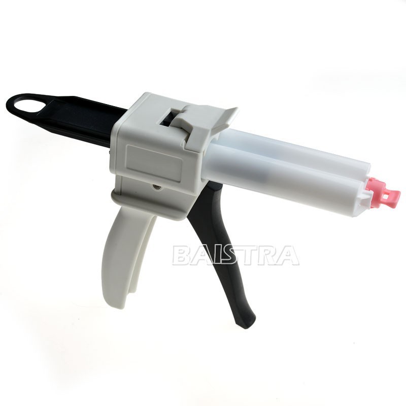 Dental Impression Mixing Dispensing Gun 50ml Kit Dispenser Gun 1:1/2:1 10:1/4:1
