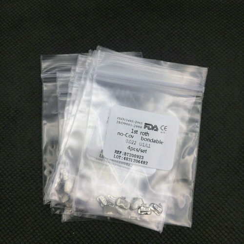 Dental Orthodontic Buccal Tubes 1st 2nd Molar Roth/MBT 022 Bondable Non-Conv