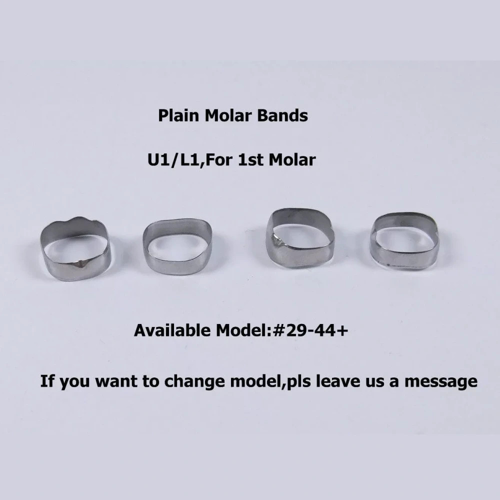 Dental Orthodontic 1st Plain Molar Bands Buccal Tubes Cleats Roth 022 #29-44+
