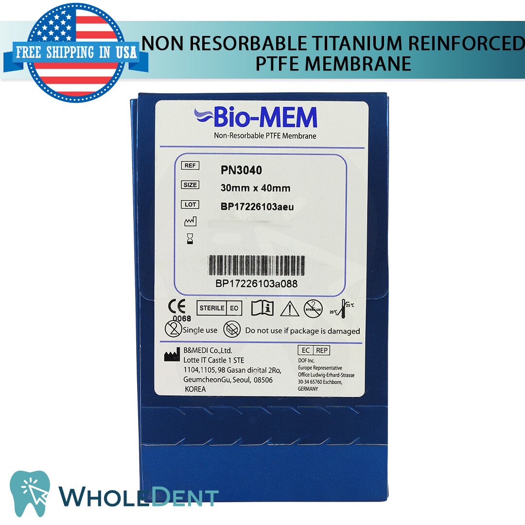 Non Resorbable Membrane Barrier PTFE Surgical Dental Implant 30x40mm