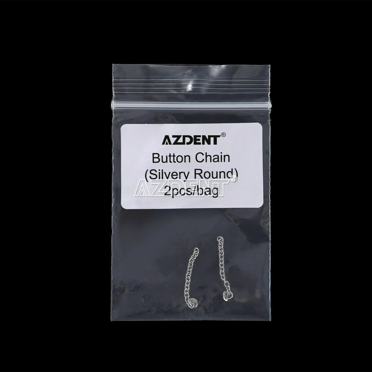 Dental Orthodontic Traction Button Chain Round Silver/Gold Plated