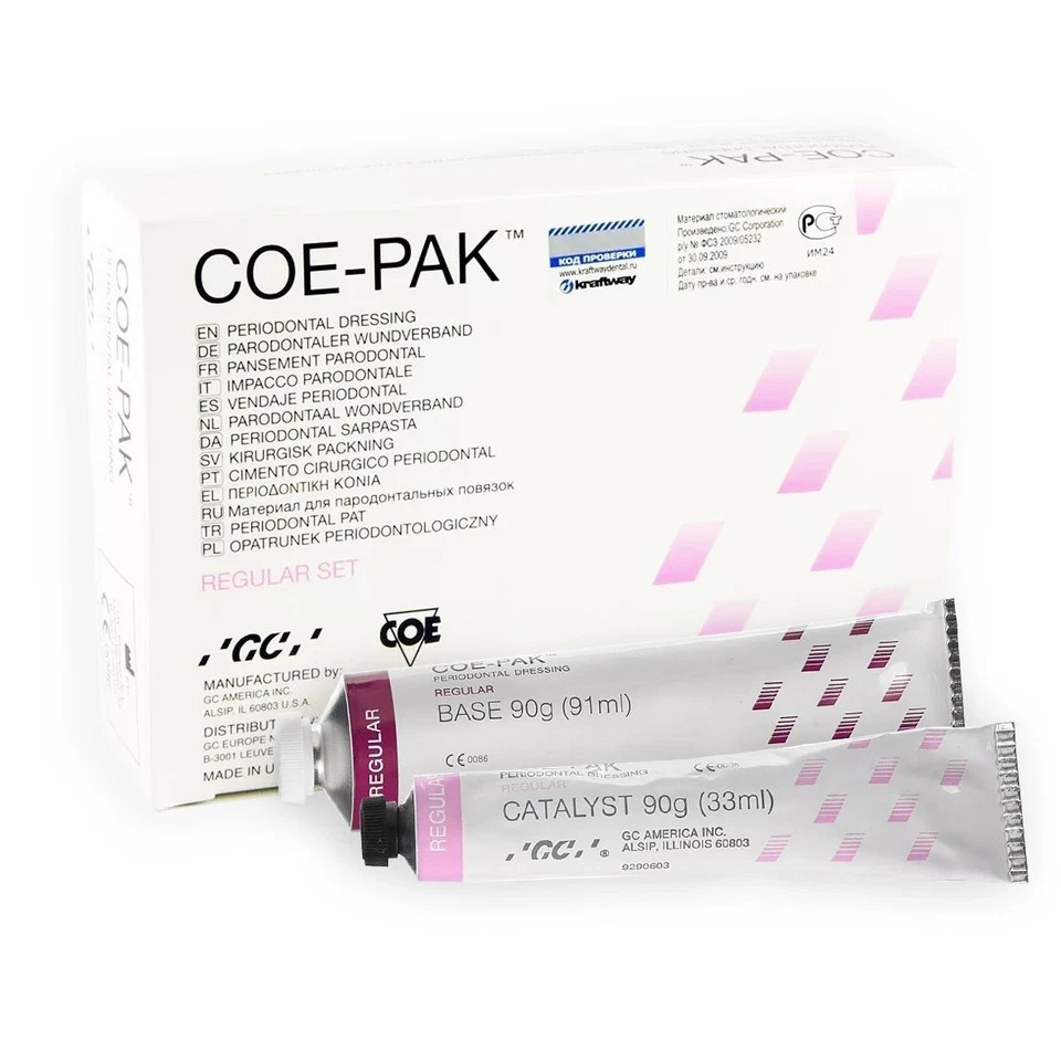 Dressing Regular Set GC Dental COE PAK Eugenol Free Periodontal (FAST FREE SHIP)
