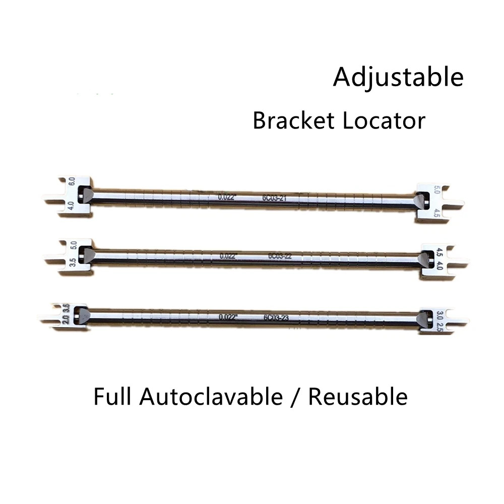 Dental Adjustable Movable Height Positioner Positioning Bracket Gauge Locator