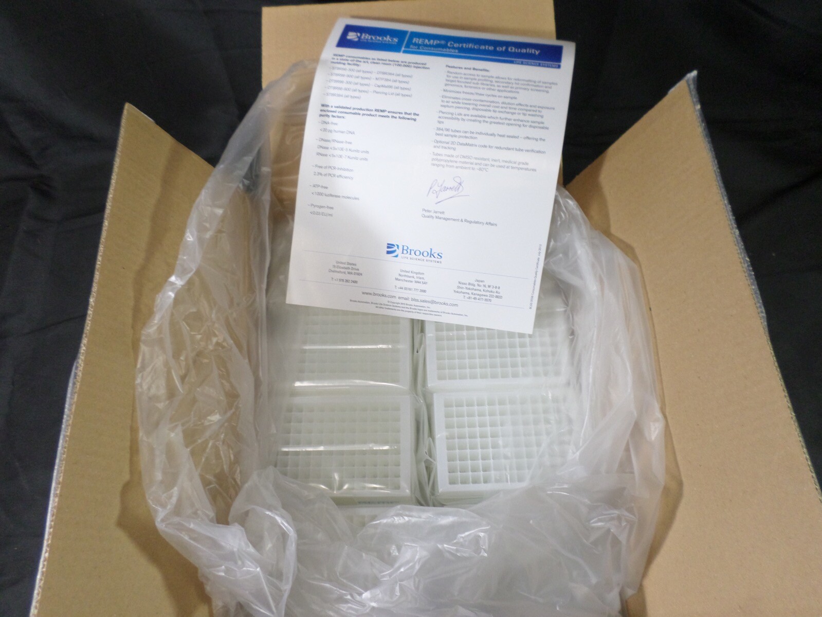 BROOKS Automation REMP 96-Way STBR96 Microtube Racks DTBR96-900 (24/Box)