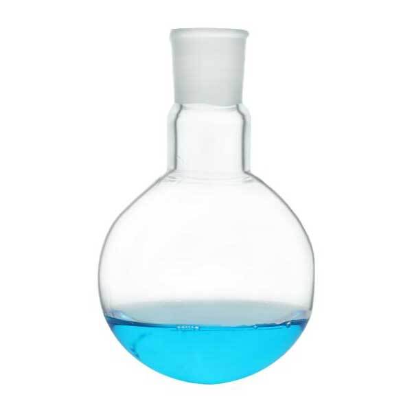 Lab Transparent Quartz Flask 50ml-1000ml, Round Bottom, 3 Standard Joints