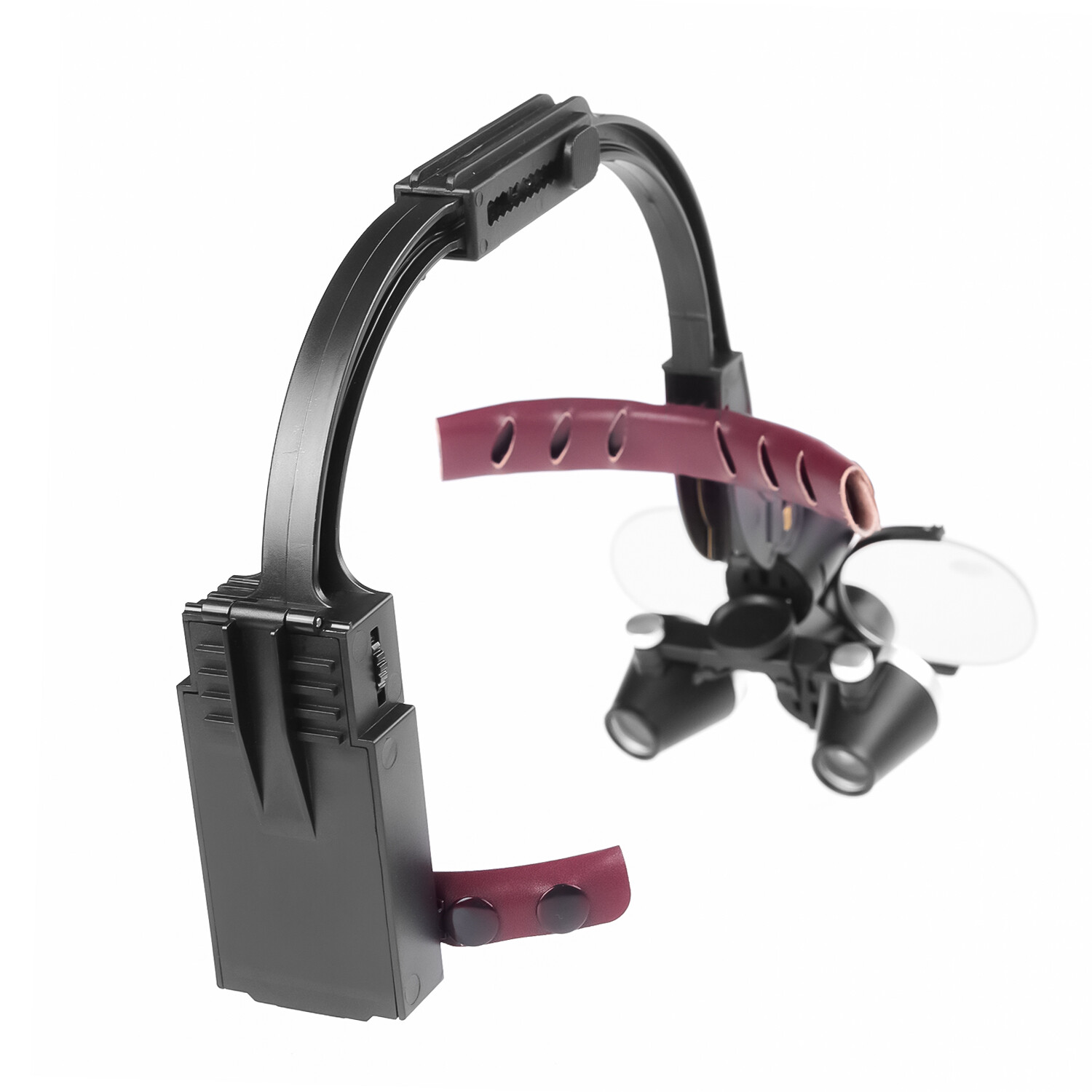 5W Dental LED Wireless Headlight Two Led Lights with 3.5X-420 Loupes+2 Batteries