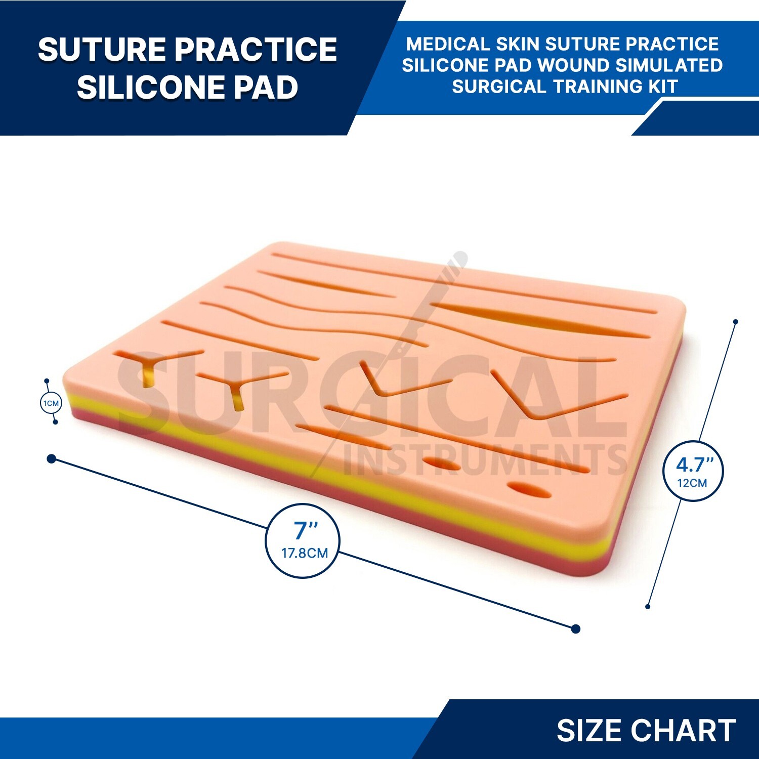 52 Pieces Practice Suture Kit Set for Medical and Veterinary Student Training